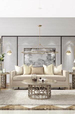 Juego De Sala Elegante Contemporaneo (sofa Loveseat Y Silla)