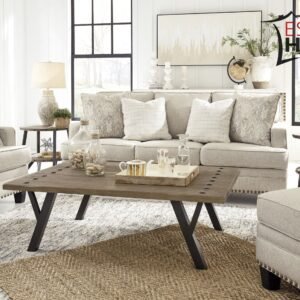 Loveseat estilo vintaje con estoperoles