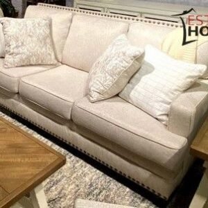 Loveseat estilo vintaje con estoperoles