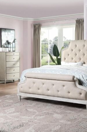 Recamara Renaldi capitoneada y elegante