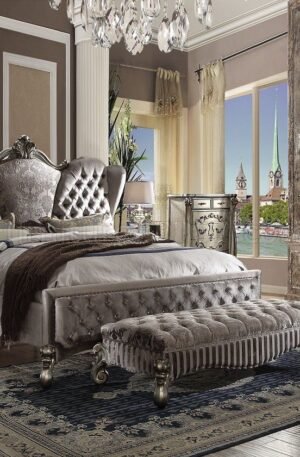 Recamara Duarte, Juego de cuarto elegante estilo Luis Xv