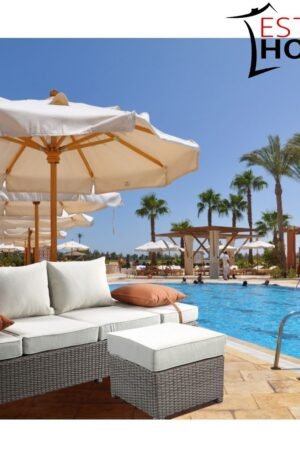 JUEGO DE PATIO DE MIMBRE Y ALUMINO SALENA