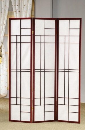 Biombo de Cuadros Color Cereza