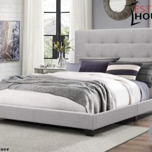 CAMA CONTEMPORÁNEA COLECCIÓN FLORENCE QUEEN GRIS