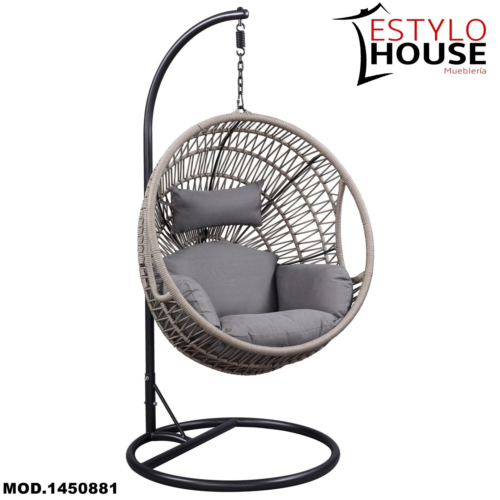 COLUMPIO PARA PATIO VASANT CON CUERDA EN POLIÉSTER COLUMPIO PARA PATIO VASANT CON CUERDA EN POLIÉSTER