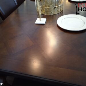 COMEDOR CLÁSICO DE MADERA EXTENSIBLE DE 6 -8 SILLAS 4 PATAS