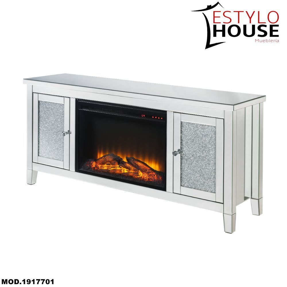 MUEBLE DE TV RECTANGULAR CON CHIMENEA NORALIE