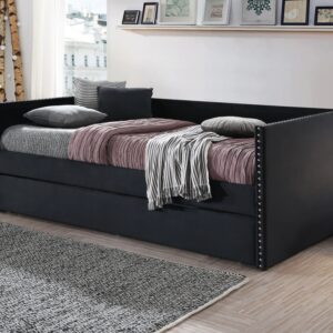 CAMA CANGURO, DAYBED INDIVIDUAL SADIE Negro