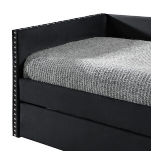 CAMA CANGURO, DAYBED INDIVIDUAL SADIE Negro