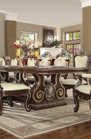 COMEDOR DE LUJO ESTILO LUIS XV LABRADO ACABADO A MANO