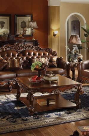 Sala de Estar Vendome Clásica Café De 3 Piezas | Piezas Cepilladas A Mano