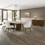 Comedor Kasha de 6 Sillas con Cubierta de Mármol Natural